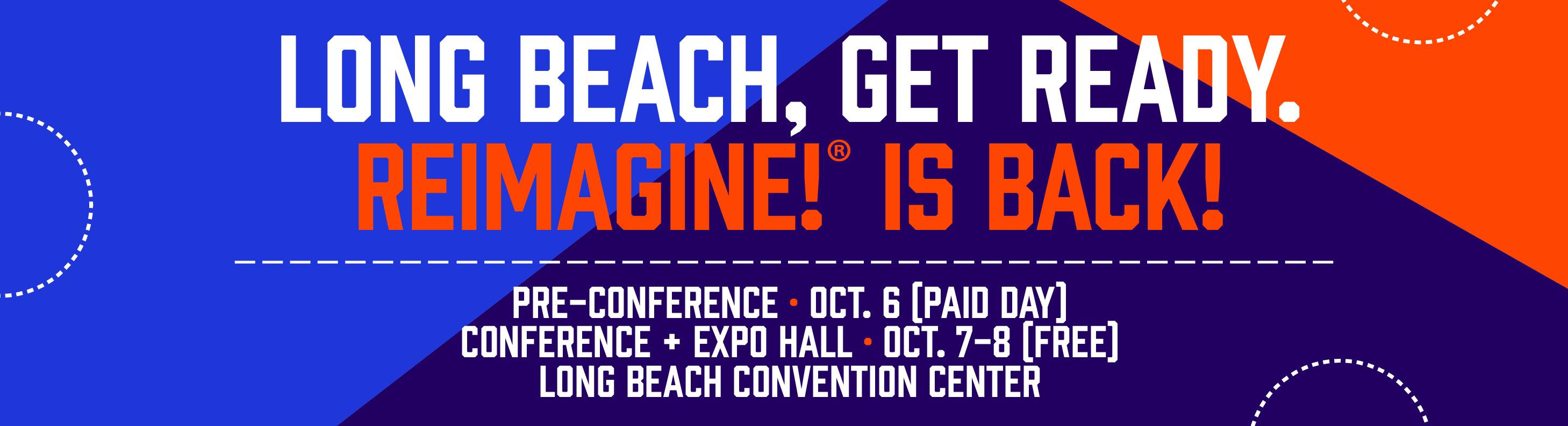 REimagine!® Conference & Expo - event banner